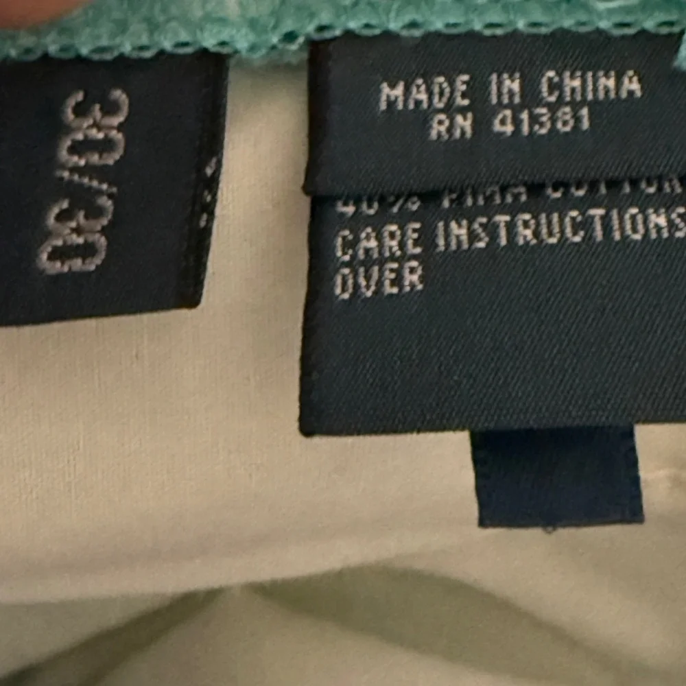 Polo‎ Ralph Lauren Mens Classic Fit Chino Pants Turquoise Blue 30x30 Cotton Pima